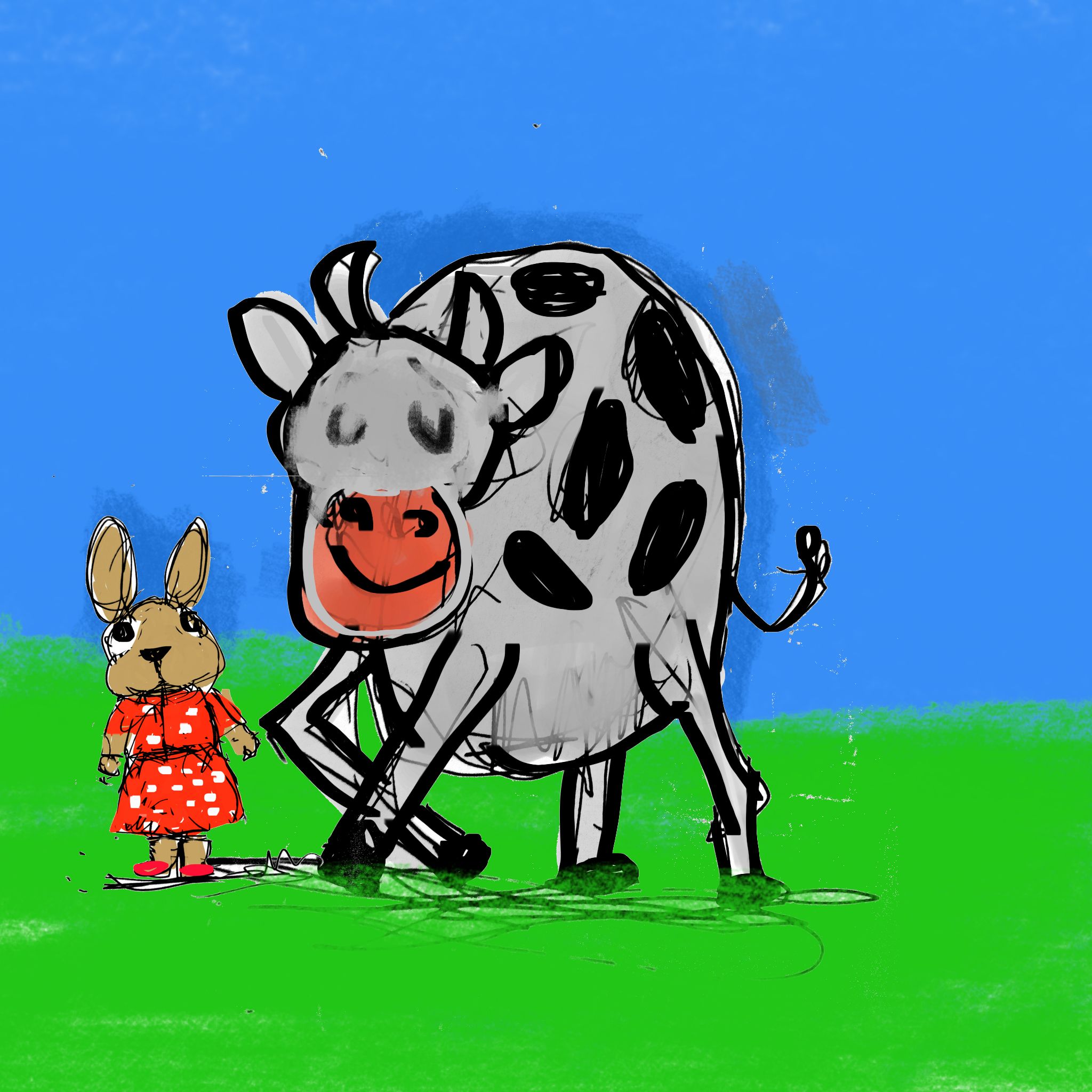 Cow And The Bunny