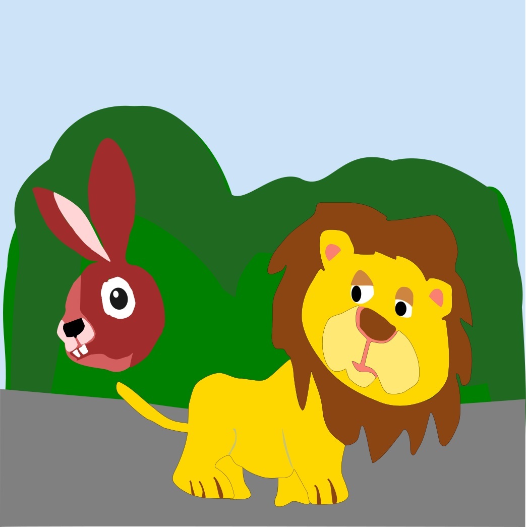 lion and the rabbit
