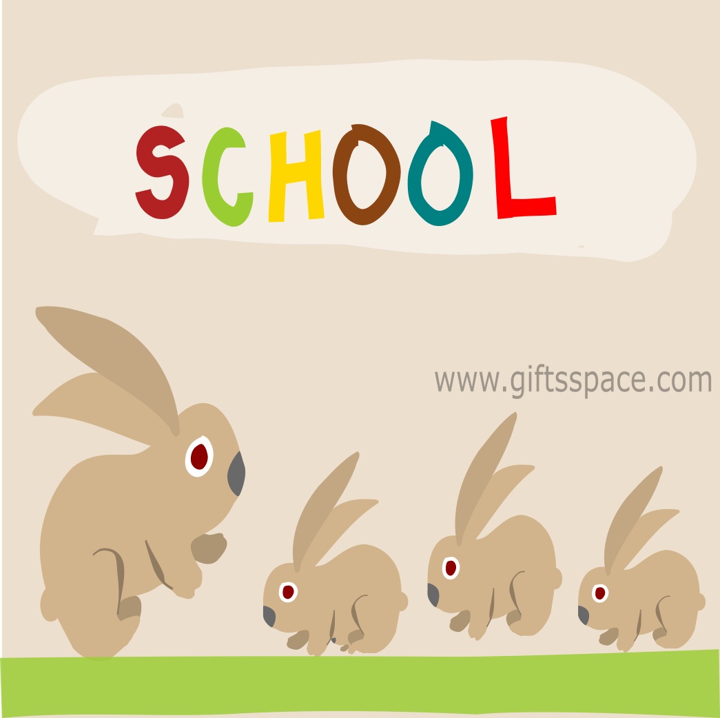 rabbits taught in a school