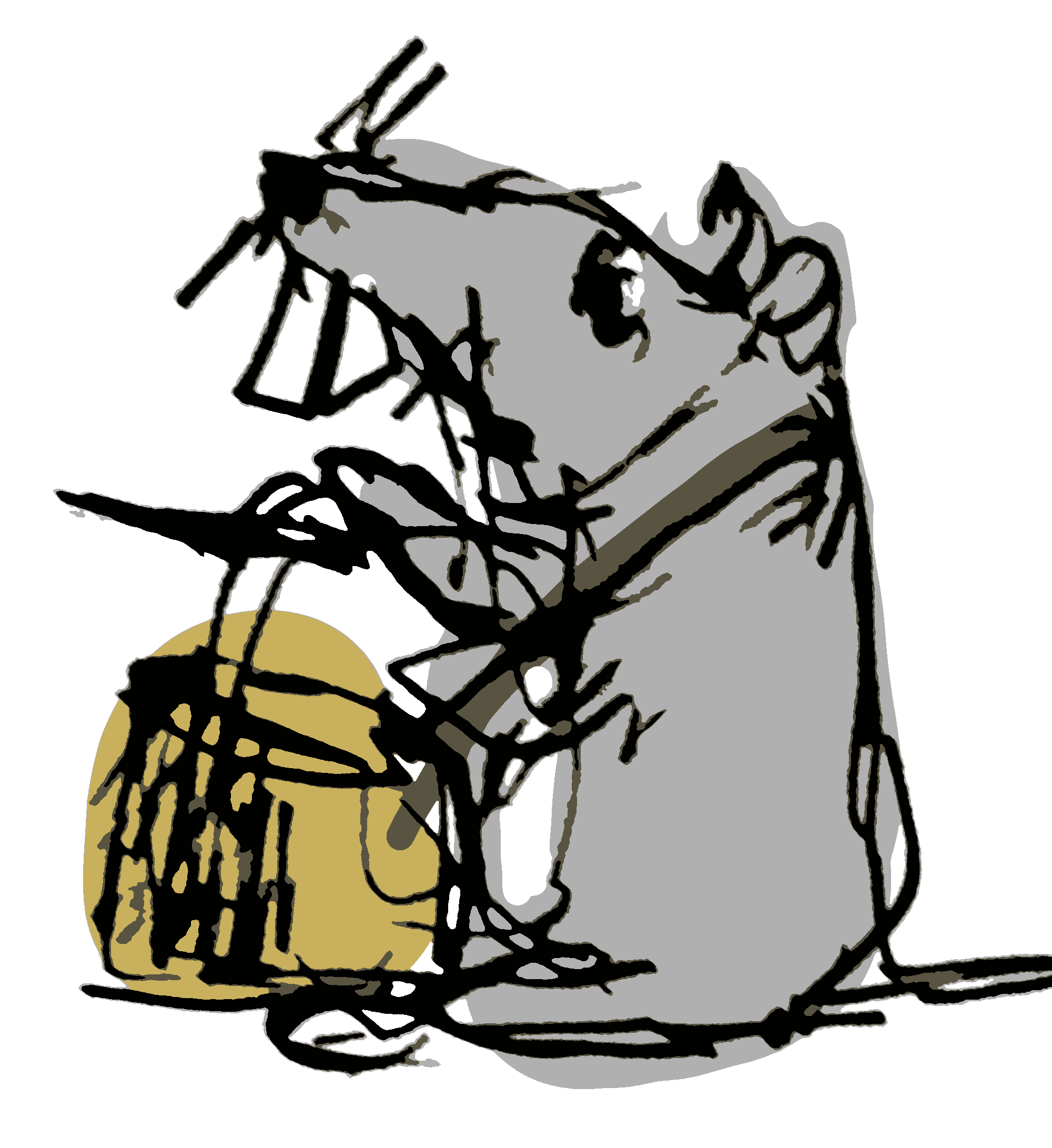 the rat drummer cartoon
