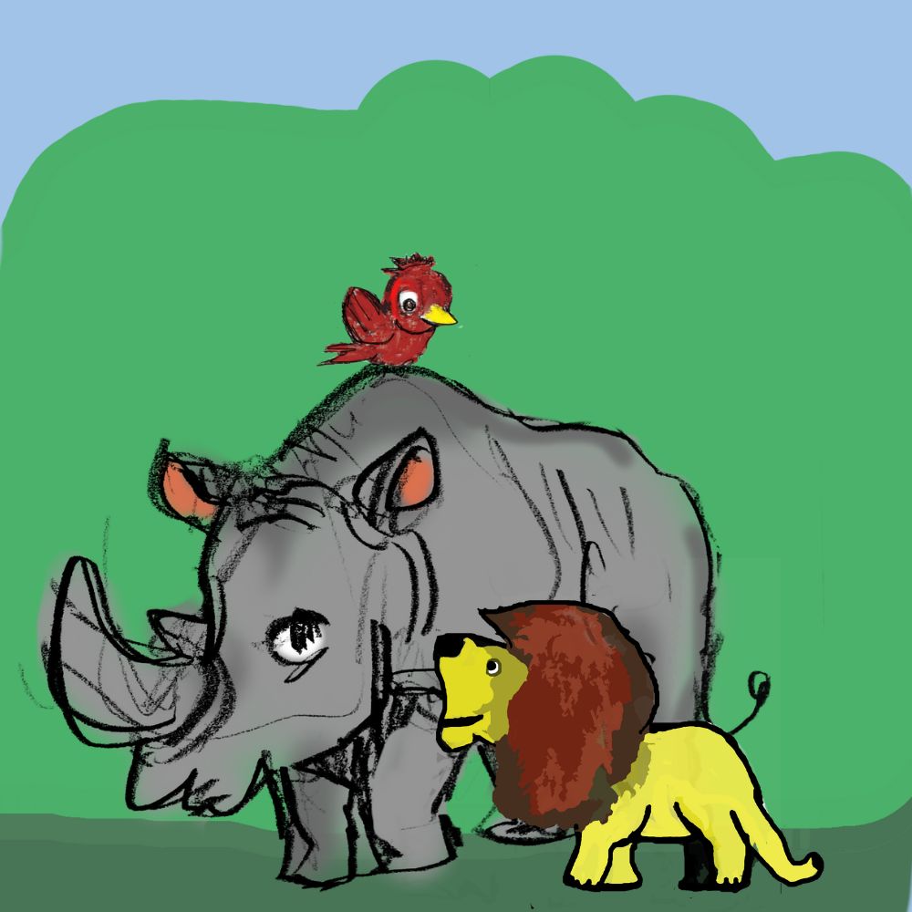 Rhino And The Lion Story