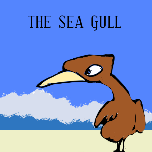 sad seagull