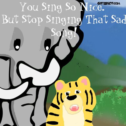 tiger singer cartoon