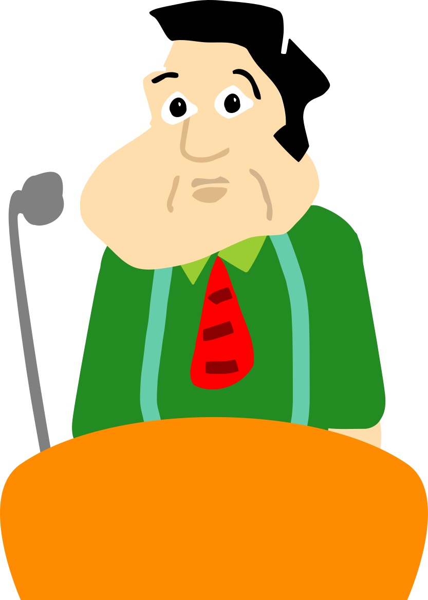 man with stage fright