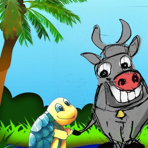 laughing cow and the tortoise