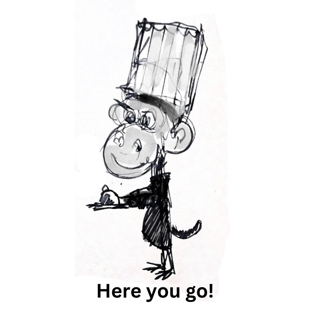 monkey chef cartoon