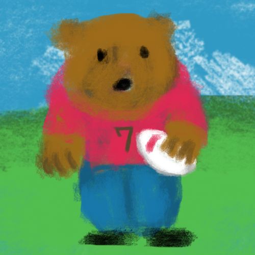 bear rugby player
