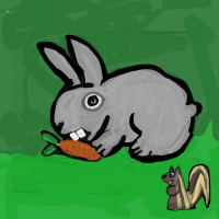 Squirrel And The Rabbit