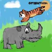 Tiger Fight With The Rhino