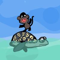 Turtle And The Monkey Friends