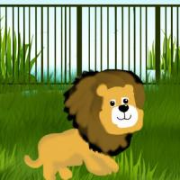 Baby Lion In The Zoo