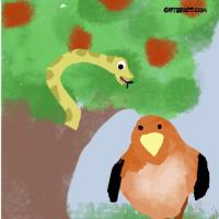Bad Snake Who Invaded The Bird's Nest