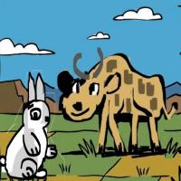 What This Bunny Is Warning The Cow