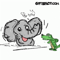 How the Elephant Learned to Blow Water Bubbles