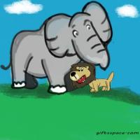 The Kind Elephant and the Lost Cub