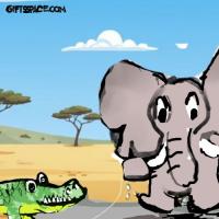 Why The Elephant Had No Answer For The Crocodile