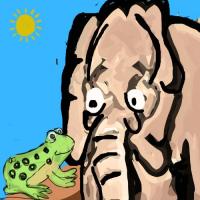 The Elephant and the Tiny Life Guard