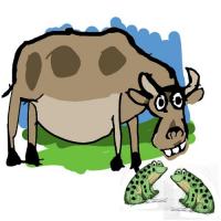 What These Two Frogs Were Talking Made The Cow Laugh