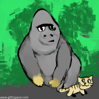 Gorilla And The Cat