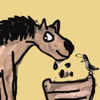 Barnaby, The Horse And Caw Caw The Crow