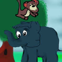 Monkey And The Elephant