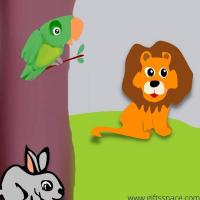 lion parrot and the rabbit story