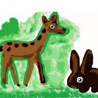 Deer And The Rabbit Story Of Good Friends