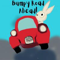 bumpy road driving rabbit