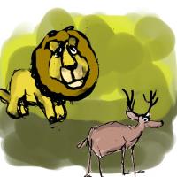 Lion And The Deer