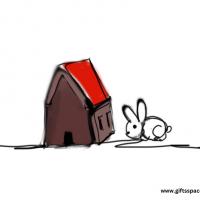 rabbit illustration funny