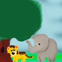 Tiger And The Elephant