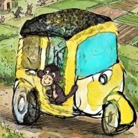Tuk Tuk Journey Of A Little Monkey