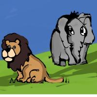 Elephant And The Lion Value Of Friendship