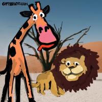 Young Giraffe Adventure