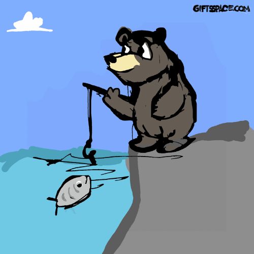 fishing bear
