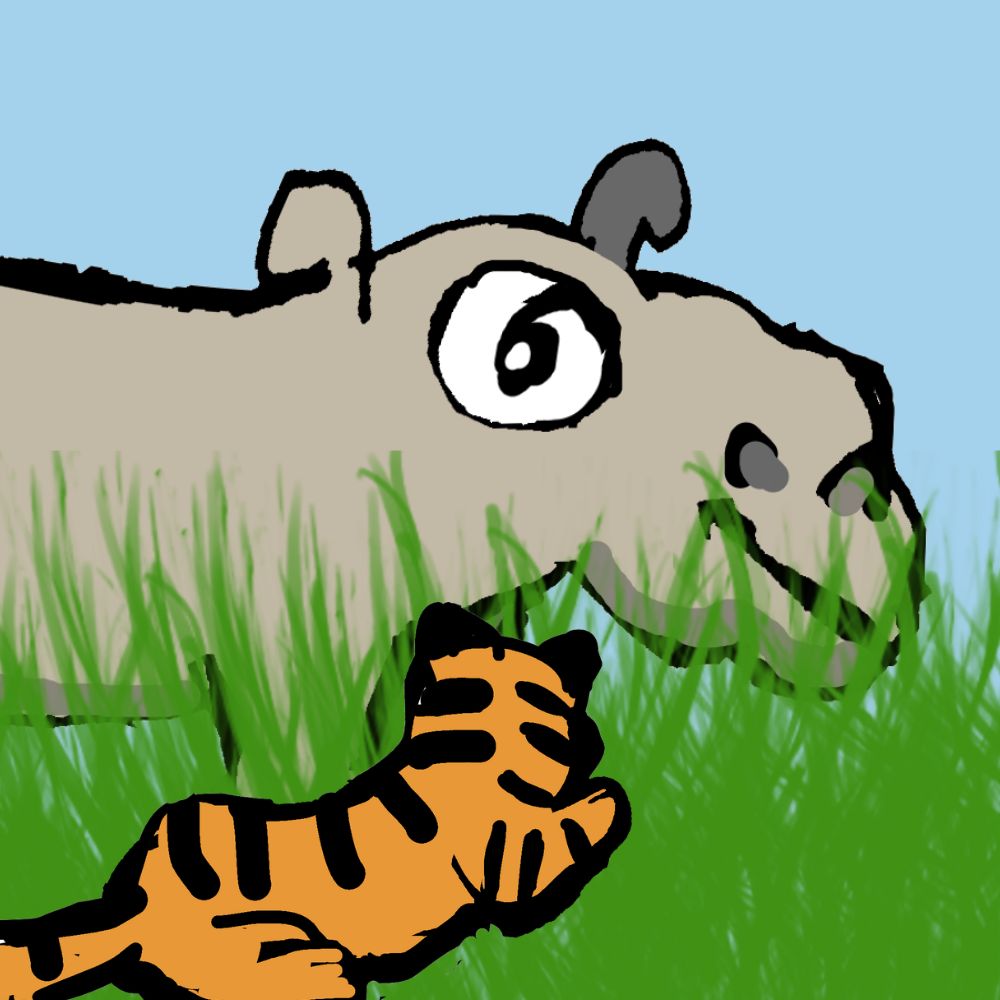 tiger and the hippo