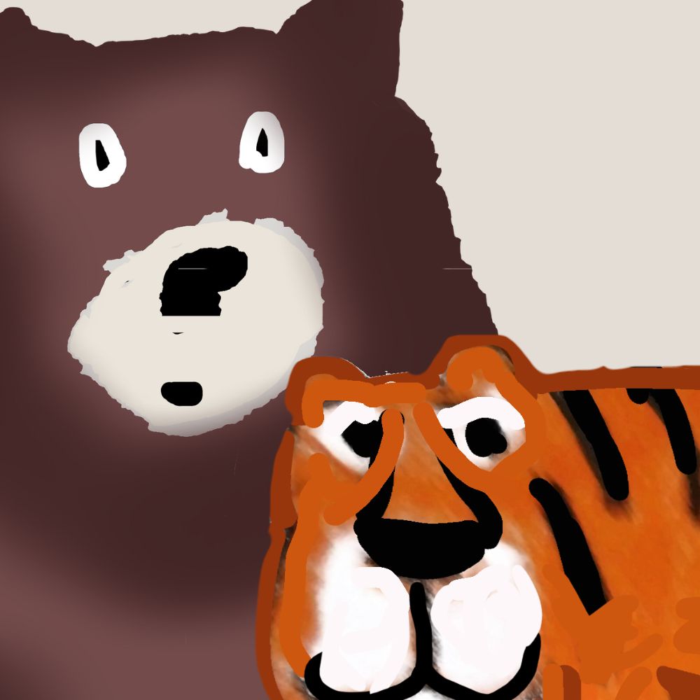 tiger and bear cartoon