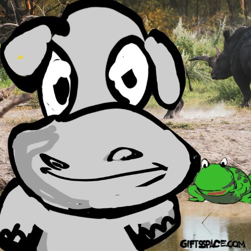 hippo and the frog cartoon