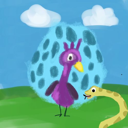 A colorful digital children