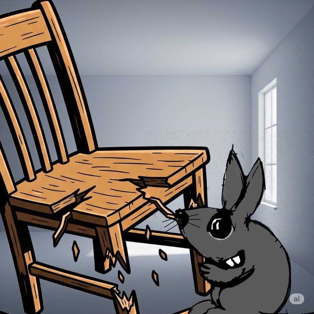 rat grinding on a chair cartoon