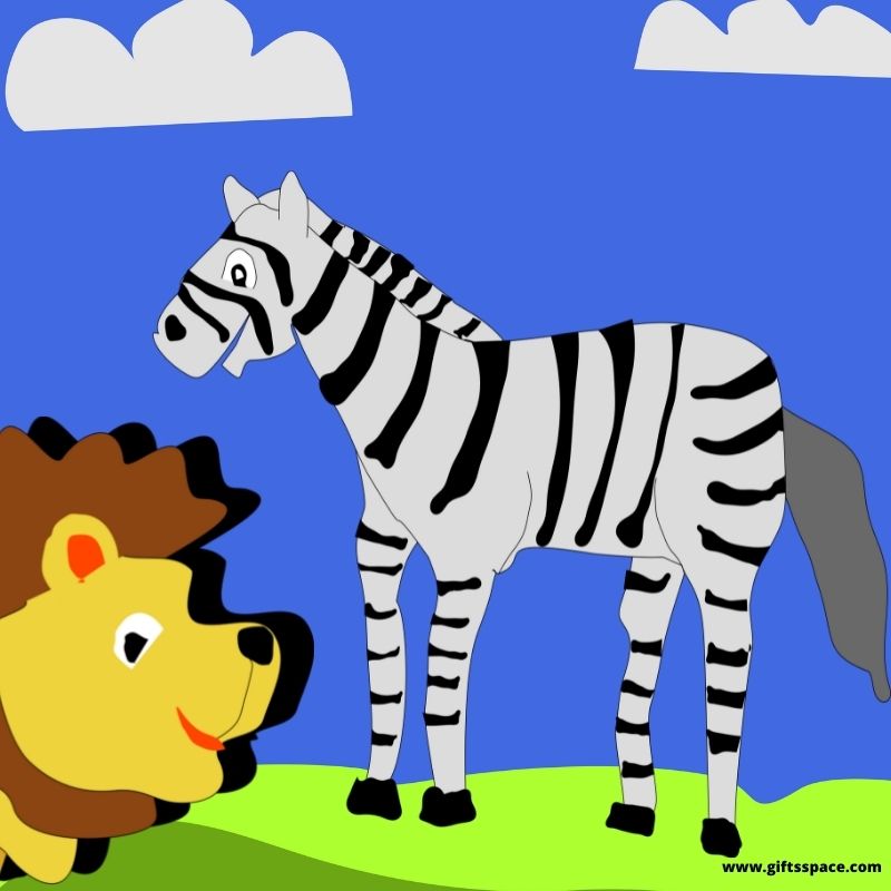 zebra and the lion story